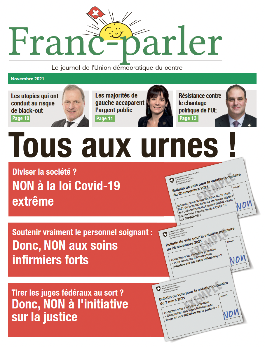 UDC Suisse - Franc-parler Novembre 2021